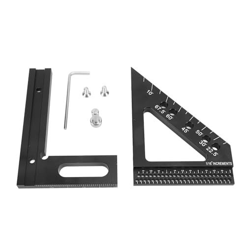 Regla medidora múltiple de ángulo 3D de aluminio miniatura 1