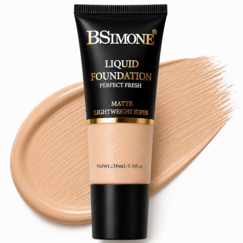 Image of Liquid Foundation for Women | Matte Finish Face Makeup | Lightweight Full Coverage Foundation | Long Lasting, Smooth & Natural Look | Flawless Makeup Base for Daily Use | 30ml, IVORY 6