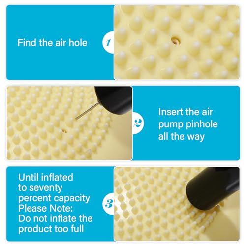 Image of Libima 4 Pcs Wiggle Seat for Kids Inflated Wobble Cushion | 13'' Sensory Flexible Seating for Classroom Elementary, Balance Disc for Student Adults Pet Training Office School Home Chair