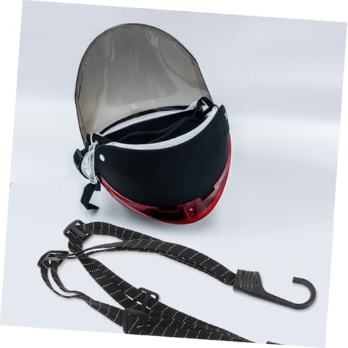 Cascos de motocicleta fijación segura con correas elásticas de lona 6
