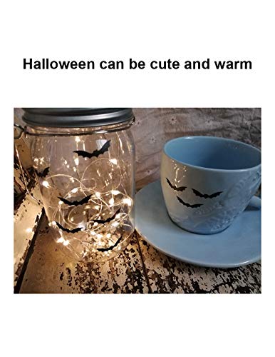 Mozamy Creative Halloween Bats Wall Decals Halloween Décor Black Bats Decals Halloween Decorations #TOP5