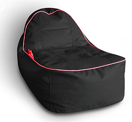Style Homez Premium Leatherette Video Rocker Lounger Bean Bag L Size Black Color Cover Only-image-25