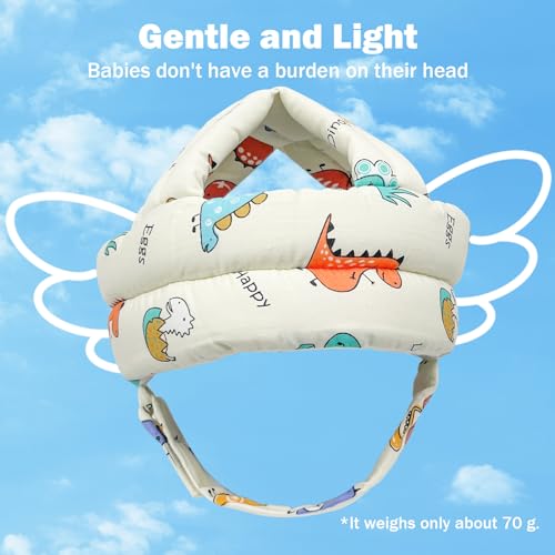 Image of Baby Head Protector Baby Helmet for Crawling Walking, No Bumps Safety Head Adjustable Protective Cap for Walking, Playing (Style 2)