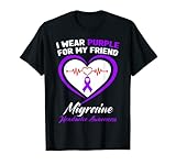 Photo Gallery i wear purple per il mio amico emicrania consapevolezza del mal di testa maglietta Photo Gallery i wear purple per il mio amico emicrania consapevolezza del mal di testa maglietta