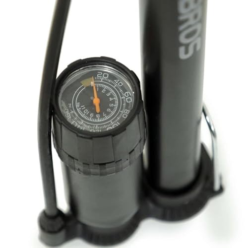 Bomba de ar RB-380g com pé e manômetro Rockbros