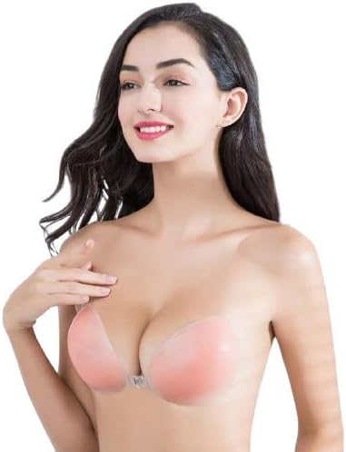 FashiolWomen's-Girls Silicon Padded Non Wired Adhesive Bra