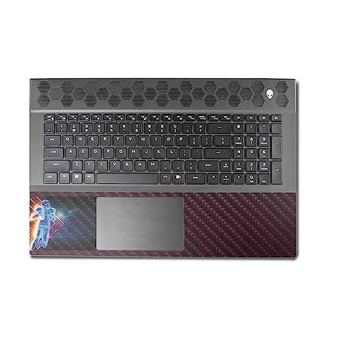 Image of MightySkins Carbon Fiber Skin Compatible With Alienware M18 R1 (2023) Full Wrap Kit - Glow Football | Protective, Durable Textured Carbon Fiber Finish | Easy To Apply & Change Styles | Made in the USA
