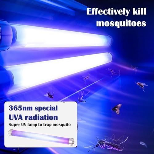 Image of Electric Mosquito Killer Lamp, Indoor UV Insect Killer Machine with Dual UV Tubes, High Power Bug Zapper, Fly & Mosquito Trap for Home, Bedroom, Kitchen, Office (Silver-Black)