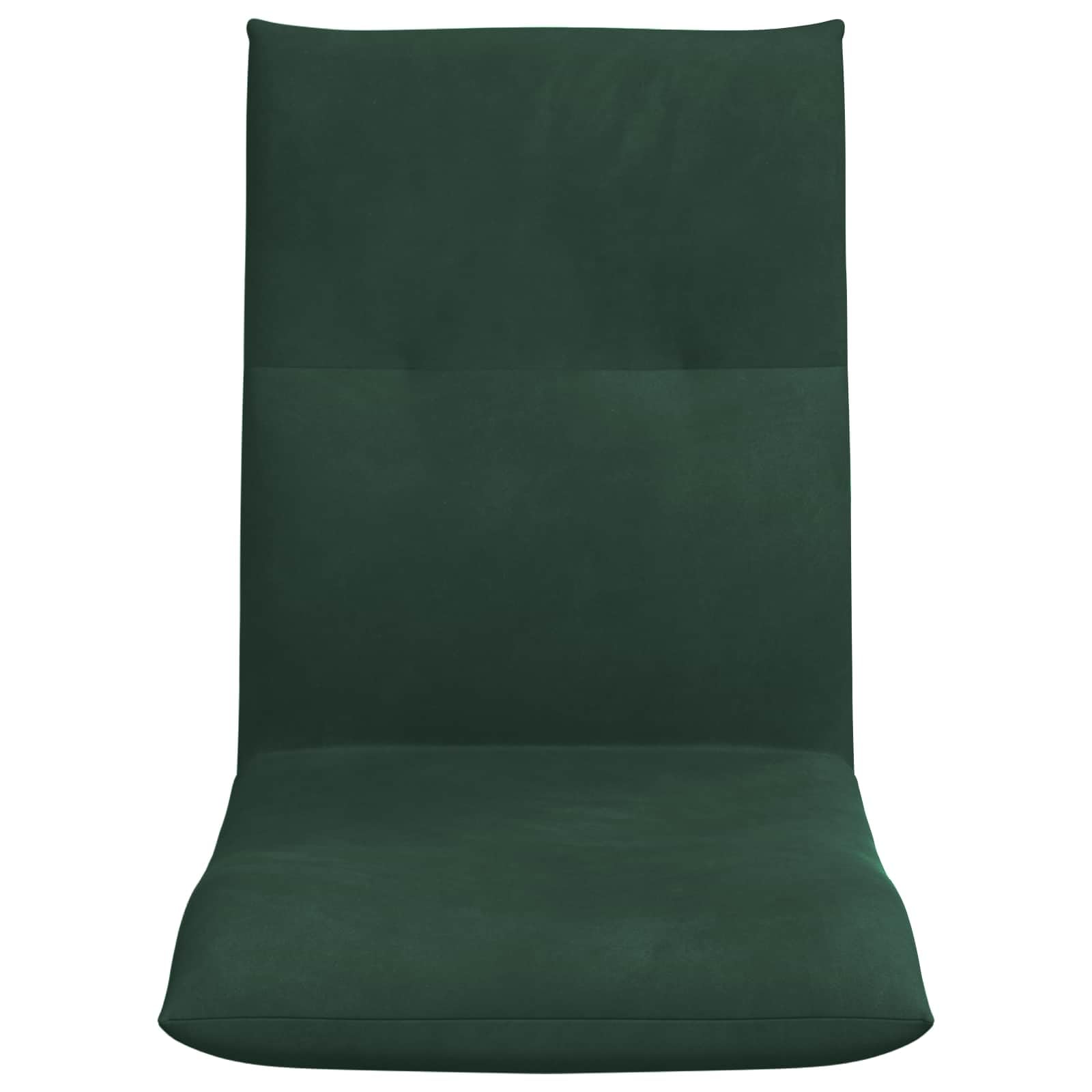 vidaXL Fauteuil de Sol Ajustable Vert foncé Velours, Chaise de Sol réglable, Alternative canapé en Velours, siège Polyvalent, Spot détente Confortable