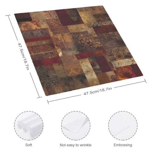 Servilletas de Tela con Patrón Patchwork 4 Piezas miniatura 2