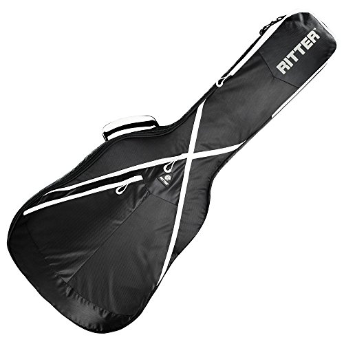 Ritter rgp8cbkw Housse Guitare Classique Noire et Blanche - Les Beatles, Paul McCartney, John Lennon, RIngo Starr, George Harrison Ritter rgp8cbkw Housse Guitare Classique Noire et Blanche