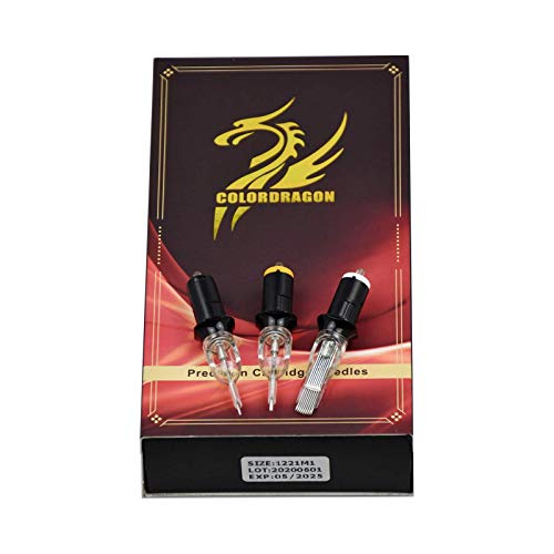 Colordragon Precision Disposable Cartridge Tattoo Needles 20Pcs of One Box for Tattooing Round Liner and Round Shader
