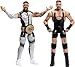 Mattel WWE Main Event Showdown Action Figures 2-Pack with Accessory, Series #25 Bron Breakker vs Jey USO Collectible Set, 6-inch