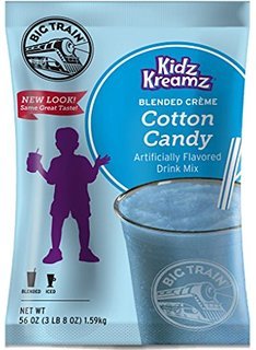 Big Train Kidz Kreamz Cotton Candy Frappe Smoothie Mix 3.5 lb Bulk Bag