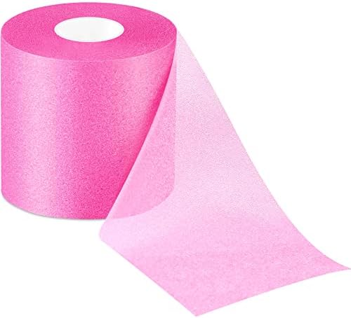30 Yards Pre-wrap Athletic Tape Foam Underwrap Tape Sports Foam Underwrap Bandage Athletic Foam Tape for Wrists Elbows Knees Ankles Hair, 2.76 Inches (Pink)