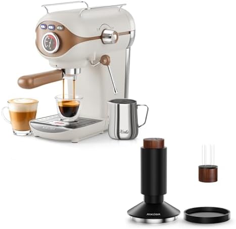 XIXUBX Espresso Machine with Milk Frother & 51mm Espresso Tamper