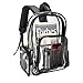ProCase Heavy Duty Clear Backpack, See Through Backpacks Transparent Clear Large Bookbag for School Work Stadium Security