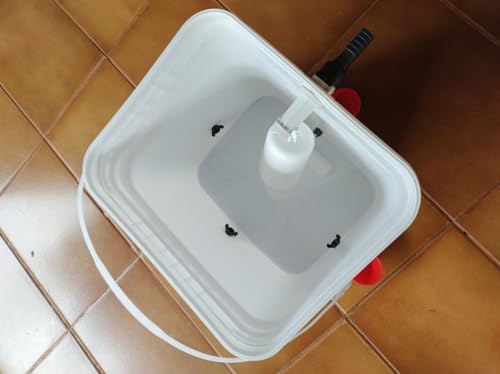 Bebedouro Pet Com Boia Mais 4 Copinhos Para Aves Galinha Codorna e Outros Pássaros