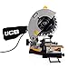 JCB 210mm Mitre Saw with Laser Guide, 4 Cut Settings & Dust Collection Feature, 45 Degrees, 5500rpm, Soft Grip Handle, 3 Year Warranty