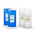 (4 Pack) BB UDF GAC Carbon & Melt-Blown Polypropylene Sediment 4.5" x 10" Whole House Cartridges Filters compatible with 10" BB Whole House water filtration systems.