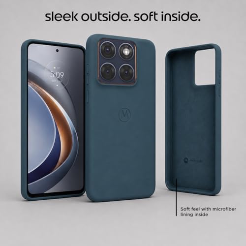 Image of Motorola Compatible with Moto Edge 70 Fusion Softmatte (TPEE) Back Cover Drop Tested Shock Proof Mobile Case for Men, Women, Boys and Girls with Camera Protection (Silhouette)