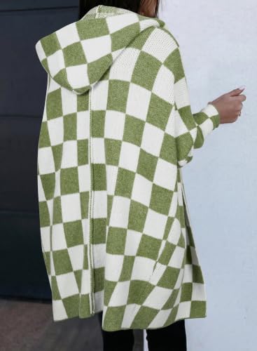 Image of Astylish Women 2026 Fall Clothes Outfits Hooded Knit Cardigan Sweaters