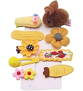 Petunny Girls Hair Clips,9Pcs Toddlers Girl Snap Hair Barrettes Fully Lined Hairpins Baby Girls H...