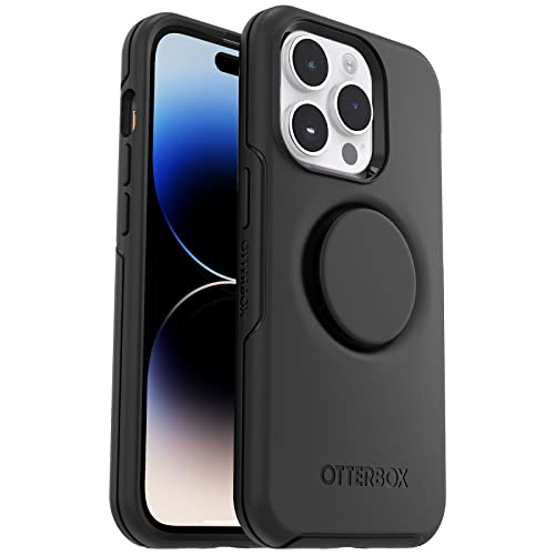 OtterBox iPhone 14 Pro Max (̂) Otter + Pop SymmetryV[YP[X - ubNAPopSockets PopGripAXA|Pbgth[AオGbWJƉʂی삵܂