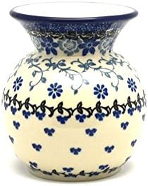 Polish Pottery Bubble Vase - Silver Lace