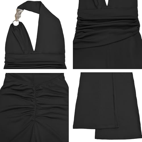 Image of Jigfar Women Sexy Elegant Bodycon Jumpsuit Going Out Romper Birthday Party Club Night Outfits
