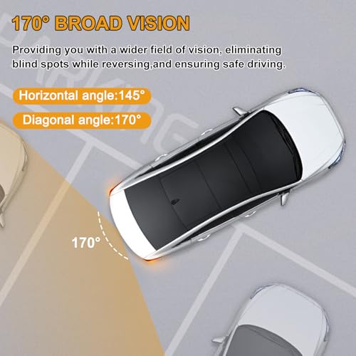 Image of Backup Camera Compatible with Chevy: Silverado 2007-2013,GMC Sierra 2007-2013 Replaces OE# 22755304 Plug and Play-Tailgate Handle Rear View Reverse Parking Assist Back Up