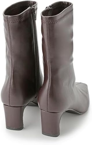 Amazon | [ミラオーウェン] フレンチスクエアストレッチブーツ