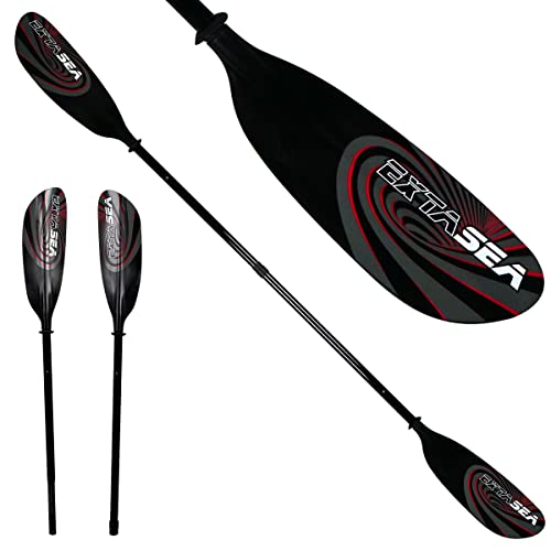 ExtaSea Super-Touring Fiberglas Vario Doppelpaddel 2-teilig | 230-240 cm...