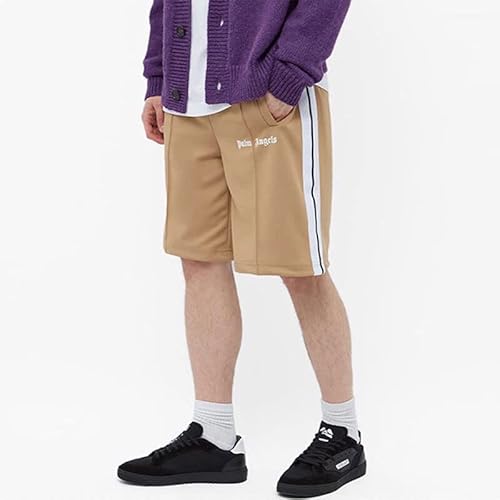 Silmei Men's/Women's Casual Shorts, Hip-Hop Rap Fashion Palm Sweatpants, Angel Comfortable Beach Shorts, Couples Cotton Shorts-S #TOP2