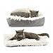 ToKinCen Katzenbett Waschbare 2 in 1 Katzenbett Plüsch Weich Katze Schlafen Bett Katzensofa Flauschige Katzenbett Katzendecke (Weiß)