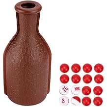 DGZZI Billiard Pool Shaker Pool Snooker Billiard Table Kelly Pool Shaker Bottle with Red and White Tally Peas