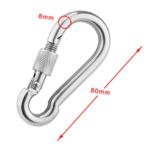 Tongina Mosquetão De Bloqueio De Rede Hammock Hanging Buckle Keychain Camping Hiking Swing