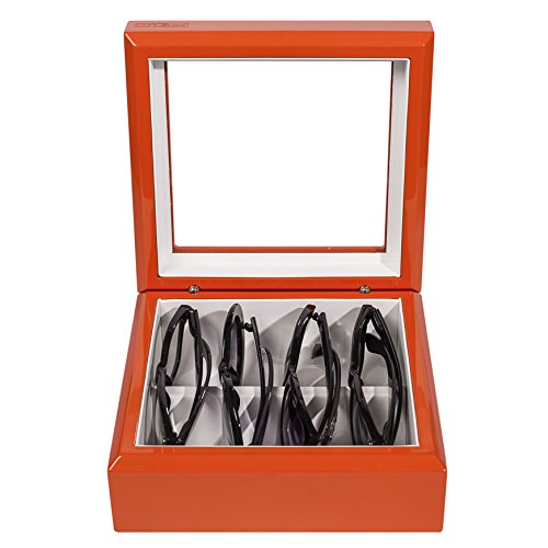 Image of OYOBox Mini Luxury Eyewear Organizer, Wood Display Box for Glasses + Sunglasses