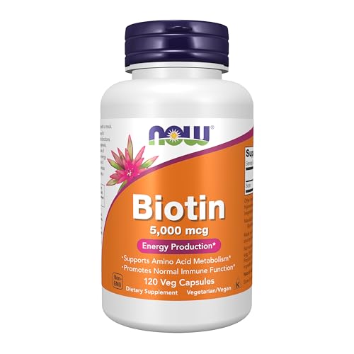 Now Foods Biotin 5 000 Mcg 120 Vcaps