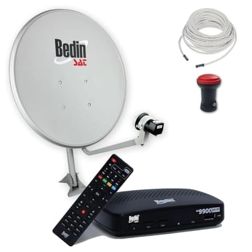 Kit Antena Parabólica Digital c/Receptor Sat HD Regional BS9900 Bedin