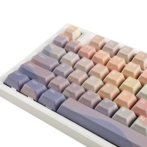 Image of YMDK Cherry Profile Dopamine Story 5 Sides Over Dye Sub Thick PBT KEYCAP for MX Mechanical Keyboard 61 68 84 87 96 104 108