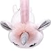 Gifts Treat Girls Unicorn Earmuffs Kids Plush Winter Outdoor Rainbow Adjustable Ear Warmers(Pink, M)