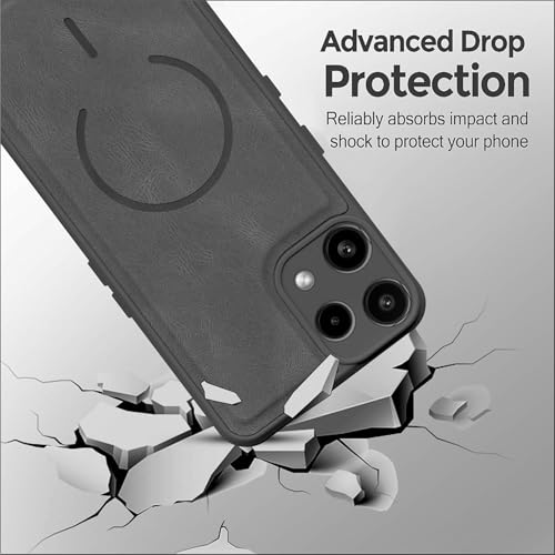 Image of SBMS Back Cover for Nothing Phone 3A Lite | Ultra Slim Soft Rubberised Hard Case | Oil Feel Soft Leather Back | Mag-Safe Design (Mag-Safe Not Support) | Camera Protection Case for Noth 3A Lite (Grey)