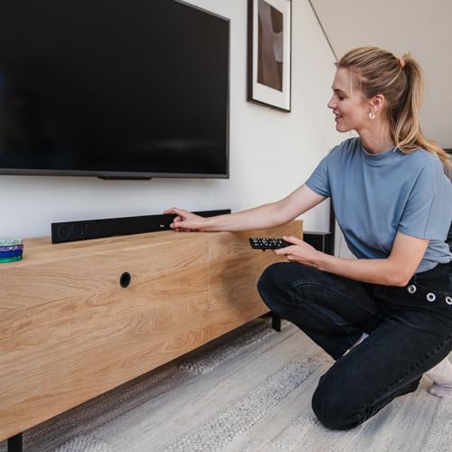 Teufel CINEBAR 11 Mk4-2.1 Dolby Atmos Soundbar mit kabellosem Platzsparender Subwoofer, Bluetooth, HDMI 3D ARC CEC, 4K Pass Through, Touch Panel - schwarz – Bild 8