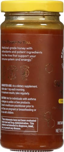 BEEKEEPER'S NATURALS B.Powered Superfood Honey for Everyday Wellness - Raw Honey with Bee Pollen, Propolis + Royal Jelly (11.6 oz) - Image 4
