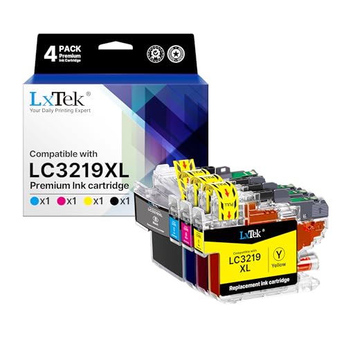 LxTek LC3219XL LC3219 Druckerpatronen LC3217 LC 3219 XL LC 3219XL Kompatibel für Brother LC3219XL LC-3219XL für Brother MFC-J5330DW Patronen MFC-J5730DW MFC-J6930DW (Schwarz Cyan Magenta Gelb)