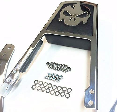 XKMT-Skull Zombie Emblem Backrest Sissy Bar Leather Pad Compatible With 1995-2003 Sportster 883 XL883 1200 XL1200 [B013QJBQP4]