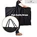 Explore Land Heavy Duty Chair Storage Bag for Folding Longue Zero Gravity Light Weight Transport Folding Rollator Walker (Black)
