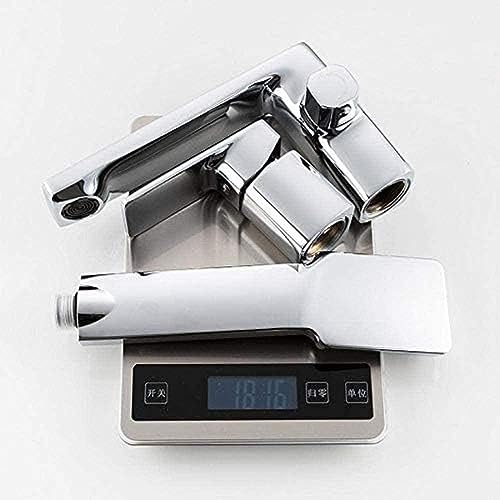 Mélangeur de douche robinet 3 pièces split pour baignoire chrome - 3