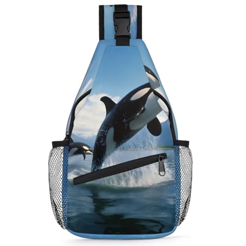 Bolso cruzado unisex estilo sling para viaje y senderismo